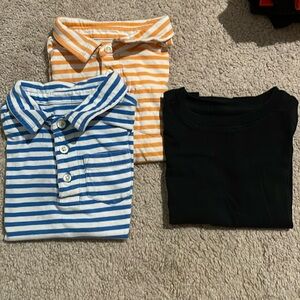 3-pack of Primary Short sleeved shirts. Two polos and one T-shirt